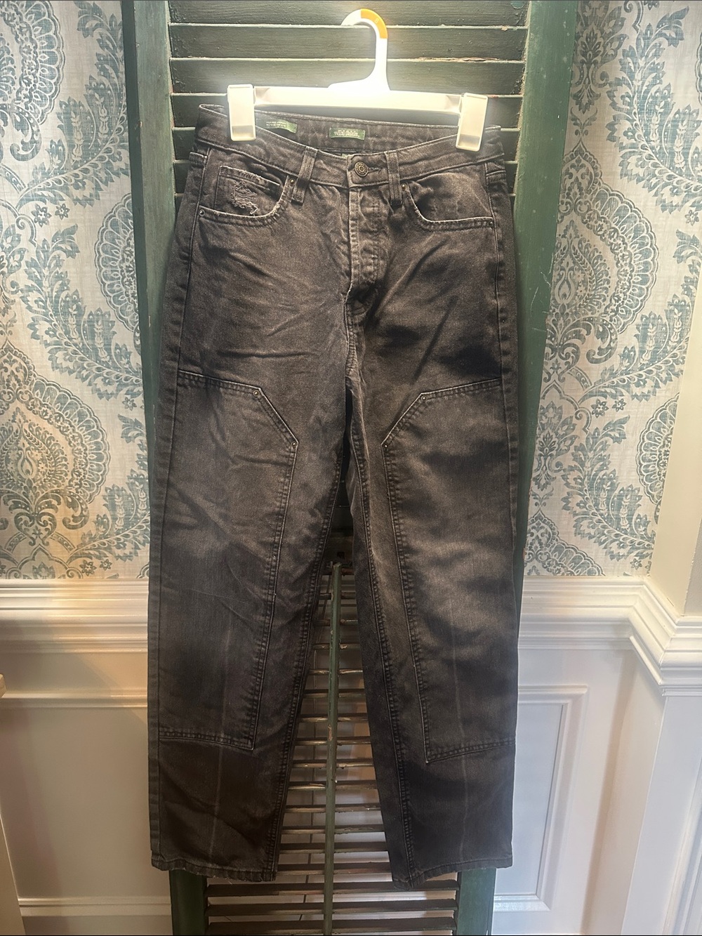 Wild Fable High Rise Straight Black Utility Jeans - Classic Straight Fit